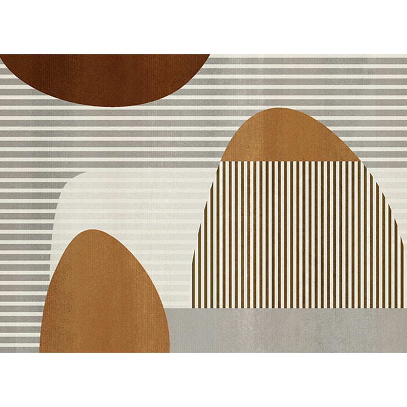 BowLift | Calming Multi Colors Nordic Rug Synthetic Geometric Rug Washable Stain Resistant Non-Slip Backing Rug for Living Room