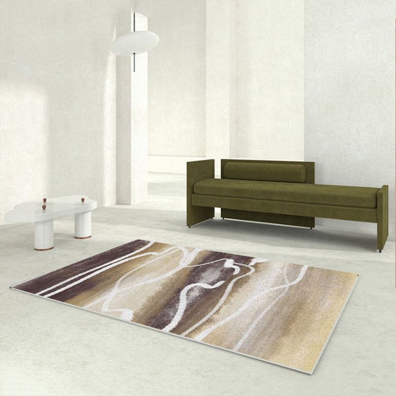 BowLift | Calming Multi Colors Nordic Rug Synthetic Geometric Rug Washable Stain Resistant Non-Slip Backing Rug for Living Room