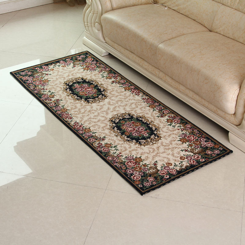 BowLift | Empire Peony Rug Multicolor Traditional Rug Synthetic Pet-Friendly Non-Slip Stain-Resistant Runner Rug for Home