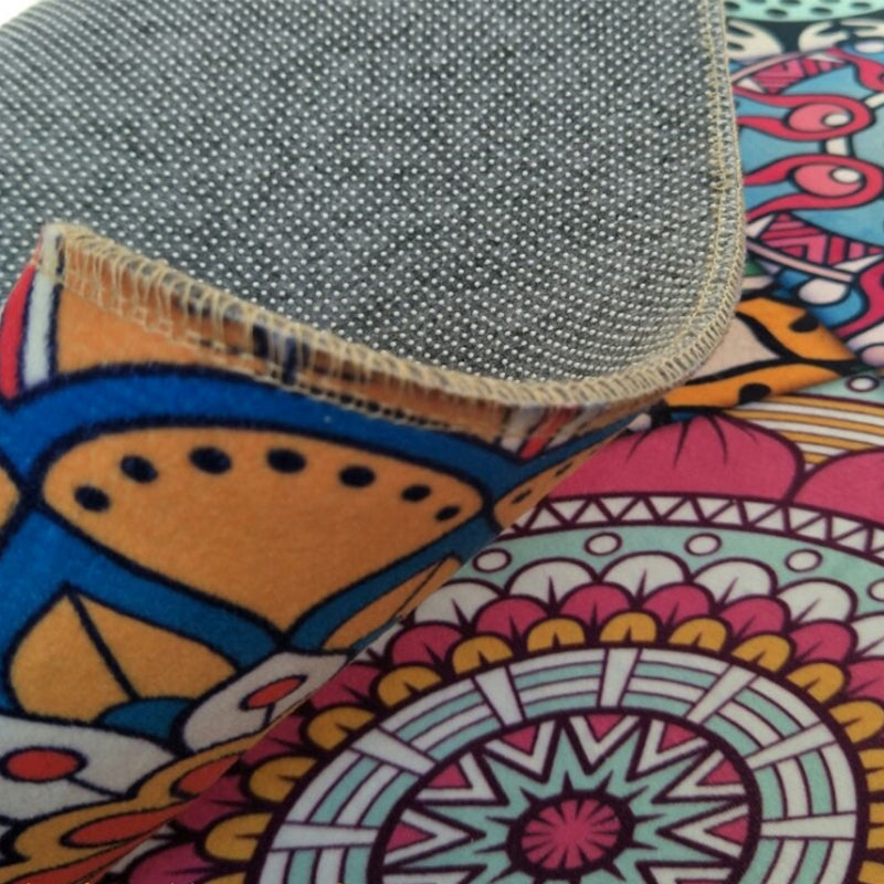 BowLift | Classic Multi-Color Moroccan Rug Synthetic Mandala Print Rug Pet Friendly Non-Slip Washable Rug for Home