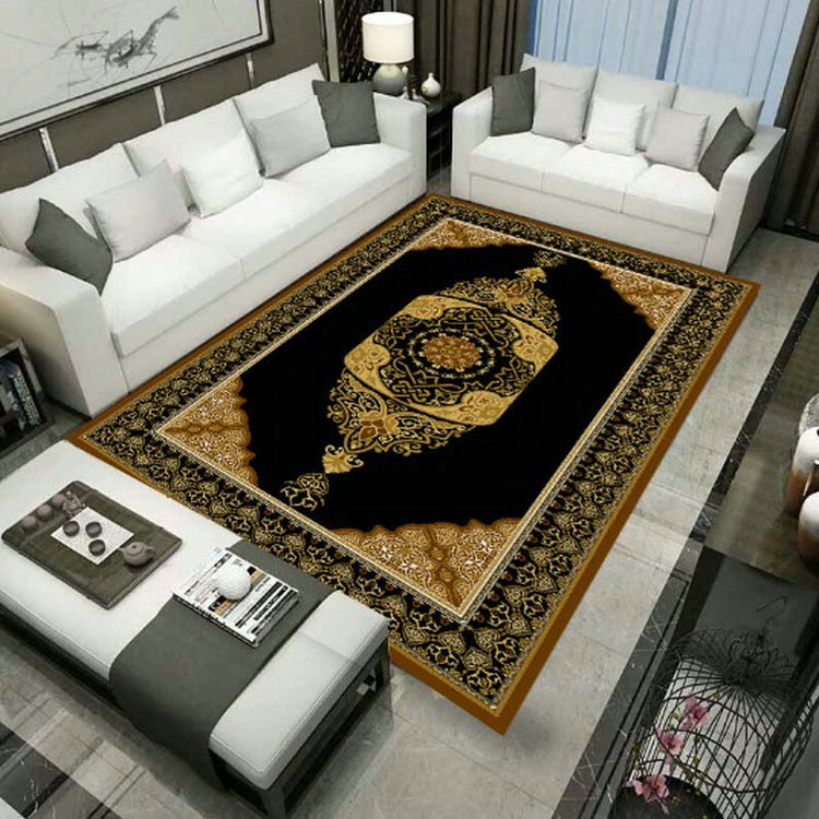 BowLift | Large Persian rug multicolored jacquard-printed rug washable non-slip backing pet-friendly rug for the living room