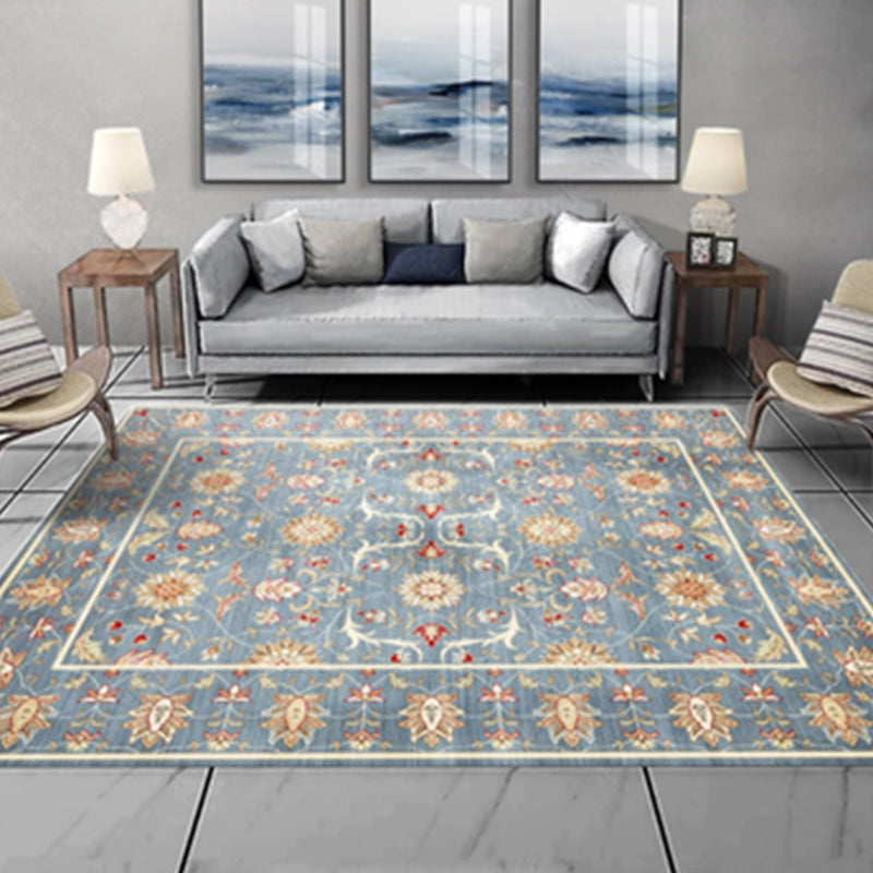 BowLift | Empire Print Rug Multicolored Moroccan Rug Polyester Non-Slip Back Machine Washable Pet-Friendly Rug for Living Room