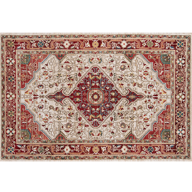 BowLift | Empire Print Rug Multicolored Moroccan Rug Polyester Non-Slip Back Machine Washable Pet-Friendly Rug for Living Room