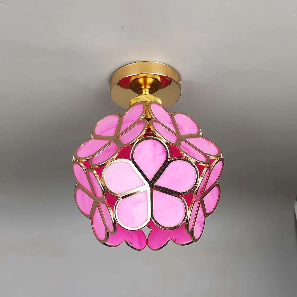 BowLift | Flowers Style Glass Hallway Ceiling Light