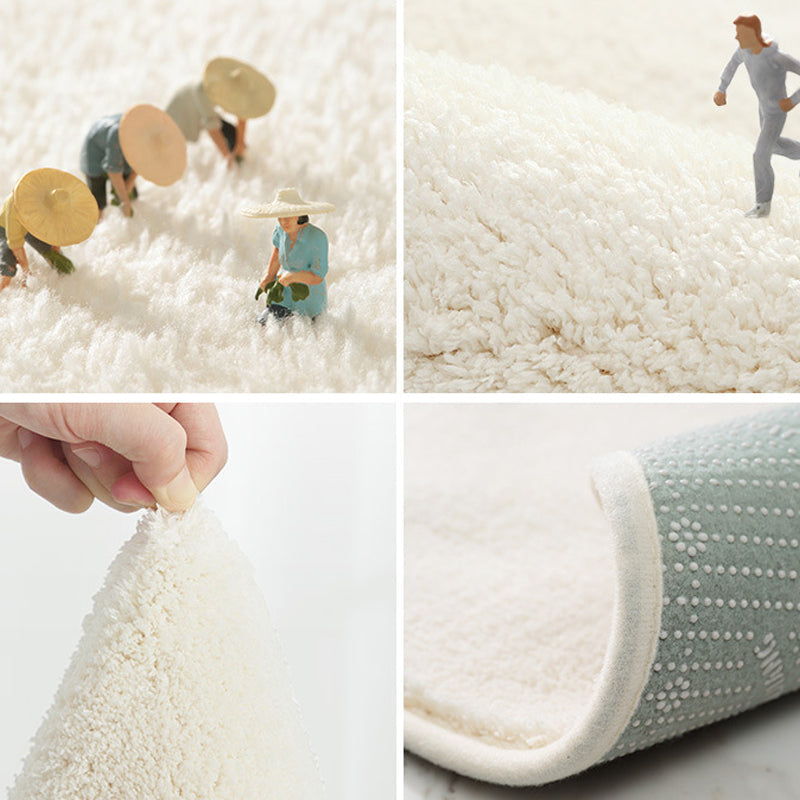 BowLift | Cute Kids Room Carpet Multi color Plant Printed Area Rug Polyester Non-Slip Rug Machine Washable Carpet