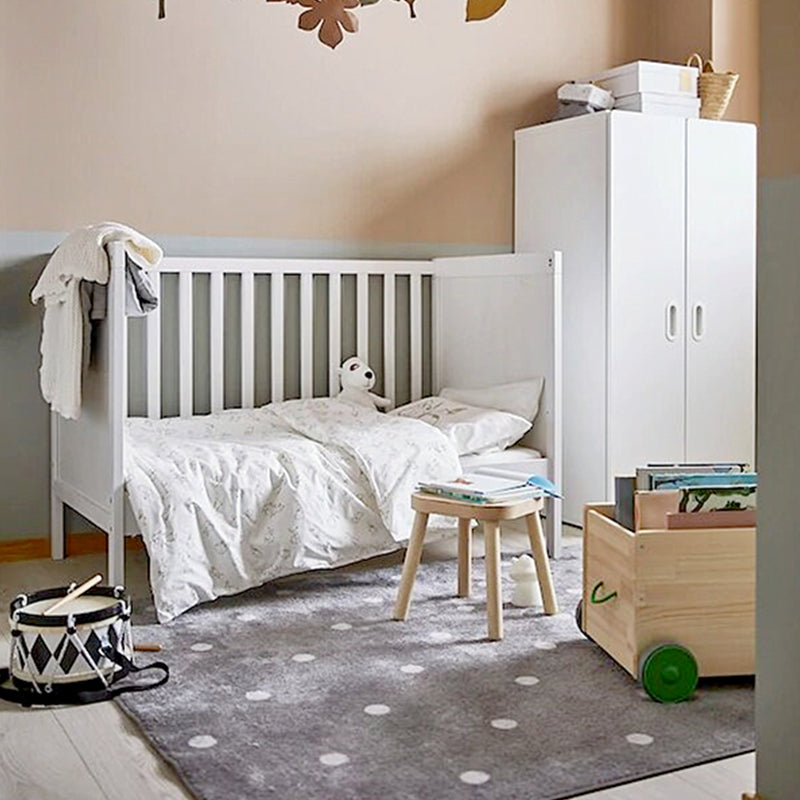 BowLift | Colorful Kids Room Rug Comfort Polka Dot Print Rug Cotton Blend Pet Friendly Washable Rug