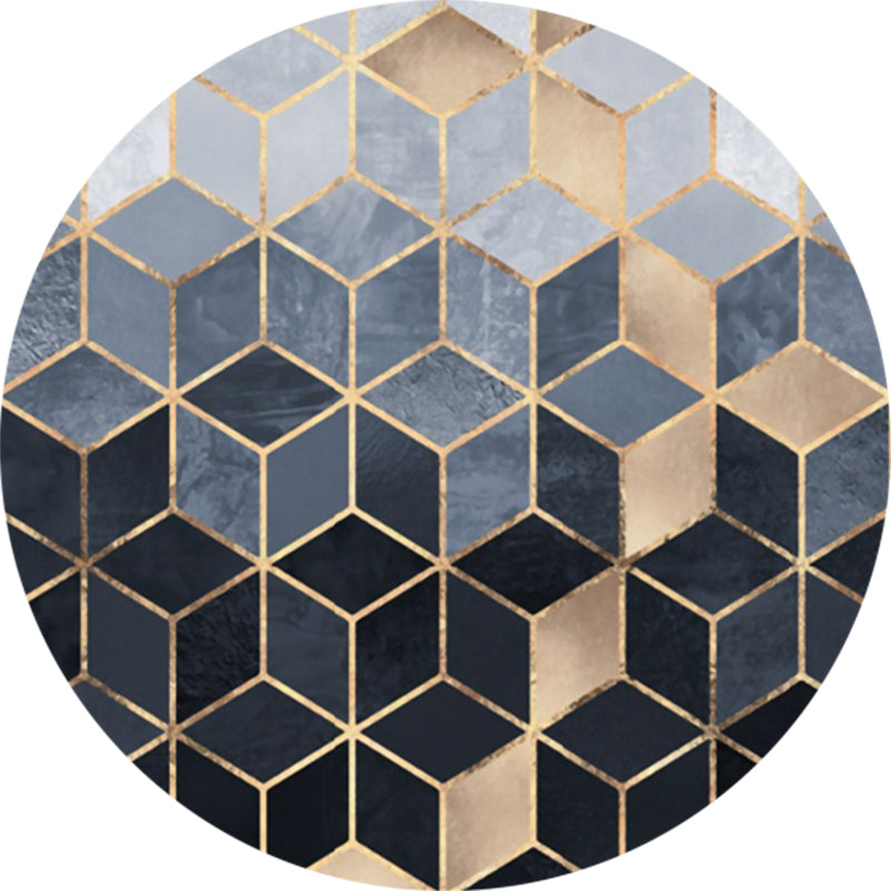 BowLift | Creative Abstract Printed Area Rug Multicolor Synthetic Carpet Non-Slip Back Stain Resistant Rug for Bedroom