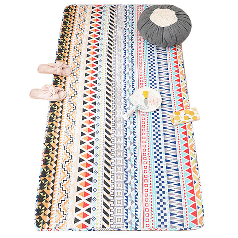 BowLift | Comfort Western Rug Multicolored Floral Printed Rug Non-Slip Pet-Friendly Rug for Room