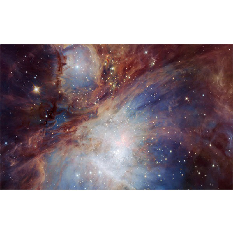 BowLift | Calming Kids Rug Multicolor 3D Starry Sky Pattern Rug Polypropylene Non-slip Machine Washable Rug