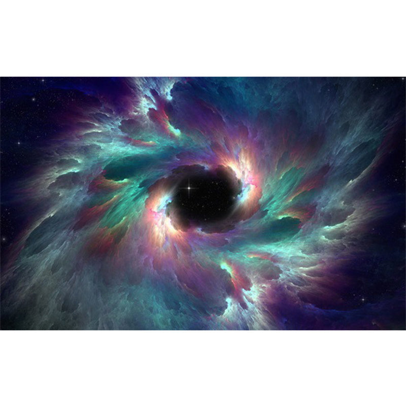 BowLift | Calming Kids Rug Multicolor 3D Starry Sky Pattern Rug Polypropylene Non-slip Machine Washable Rug