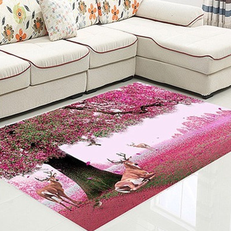 BowLift | Funky Kids Rug Multicolor 3D Patterned Polyester Rug Washable Pet Friendly Easy Care Rug