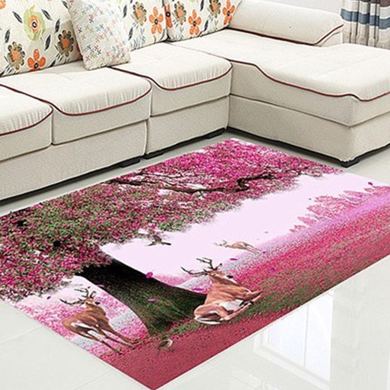 BowLift | Funky Kids Rug Multicolor 3D Patterned Polyester Rug Washable Pet Friendly Easy Care Rug