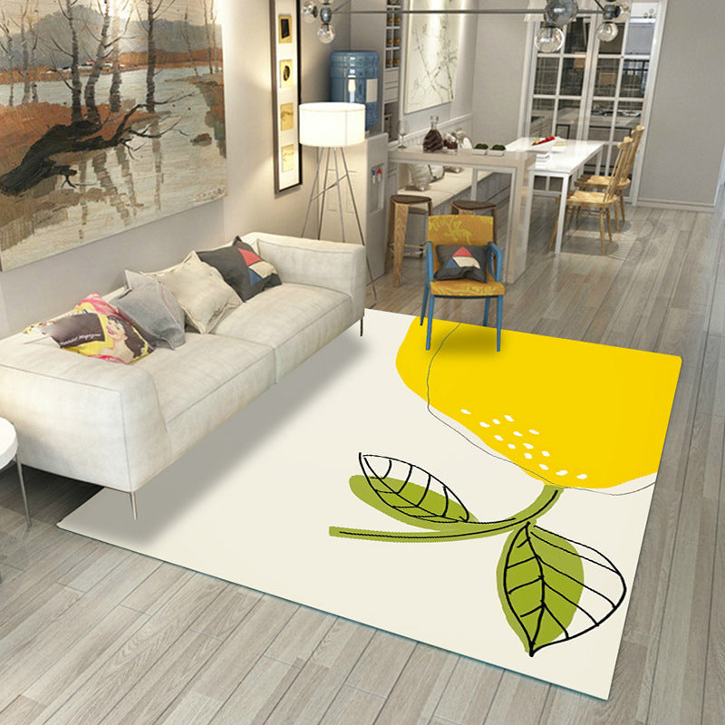 BowLift | Japanese Rug Polyester Color Broken Area Rug Non-Slip Washable Indoor Rug for Parlor