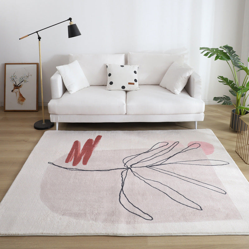 BowLift | Comfort Living Room Rug Multicolor Cartoon Print Rug Non-Slip Base Pet-Friendly Rug