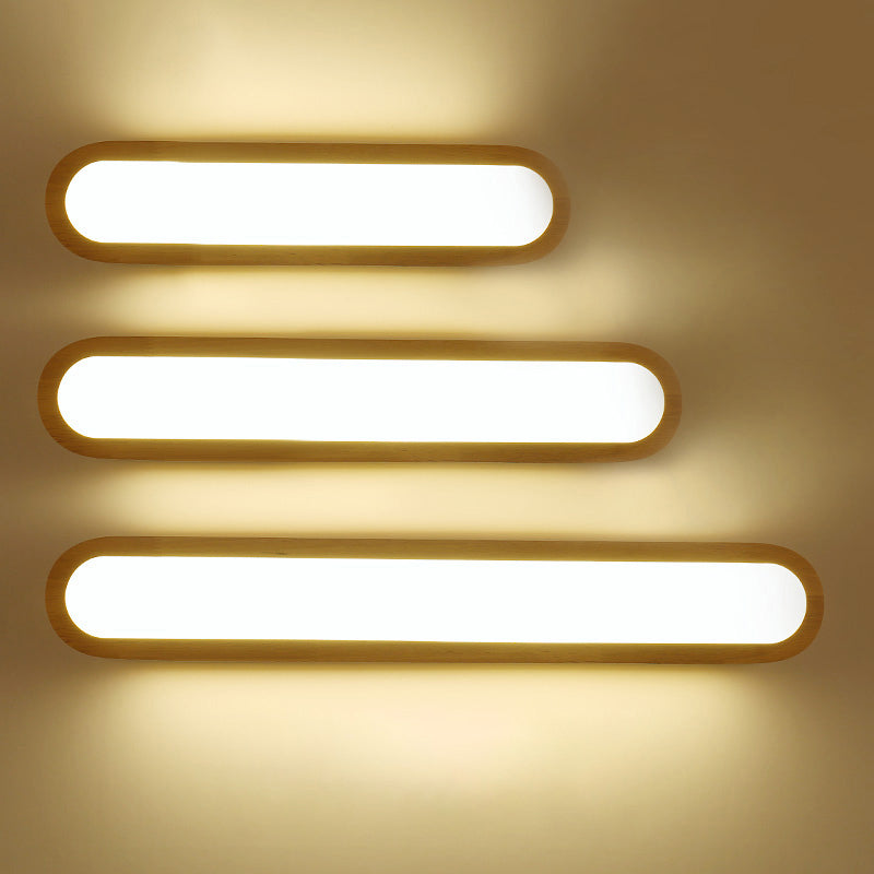 BowLift | Elongated oval bedroom washbasin light acrylic contemporary LED wall lamp light