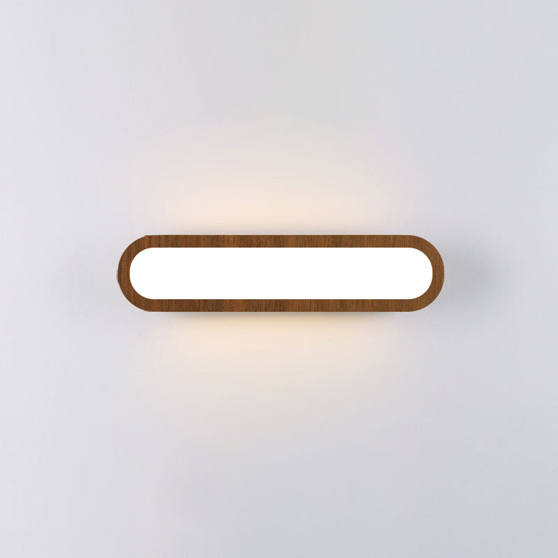 BowLift | Elongated oval bedroom washbasin light acrylic contemporary LED wall lamp light