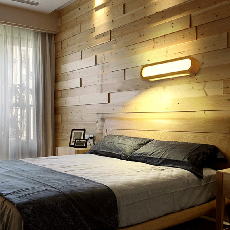 BowLift | Elongated oval bedroom washbasin light acrylic contemporary LED wall lamp light