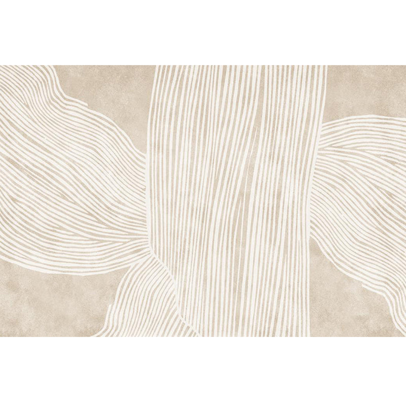 BowLift | Creative Decor Rug Apricot Abstract Printed Area Rug Polypropylene Non-Slip Back Pet-Friendly Rug