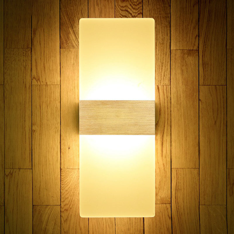 BowLift | Acrylic Geometric Wall Scone Lamp Modern Style LED Wall Lighting Fixture for Bed Sides