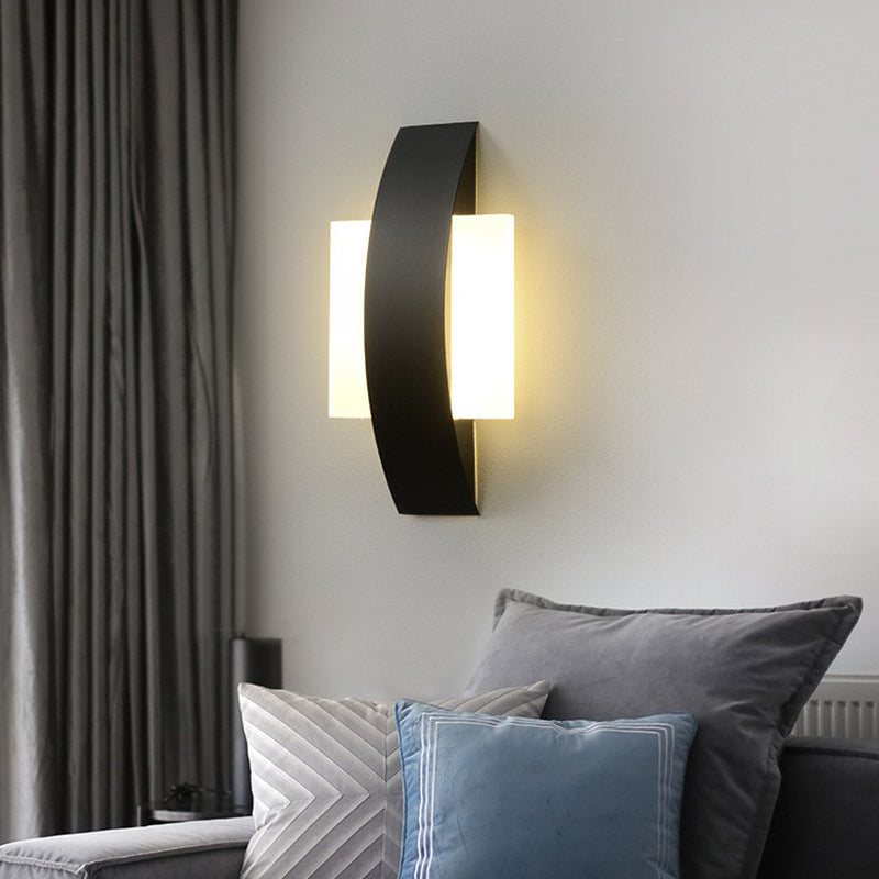 BowLift | Geometric Living Room Wall Light Light Acrylic Minimalist LED Wall Mount Lighting