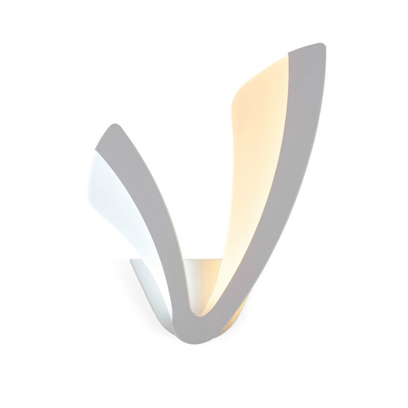 BowLift | Acrylic V-Shape LED Wall Mounted Light Simplicity White Wall Lamp Lighting for Bedside