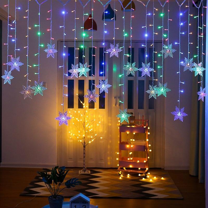 BowLift | Curtain Snowflake LED String Lights