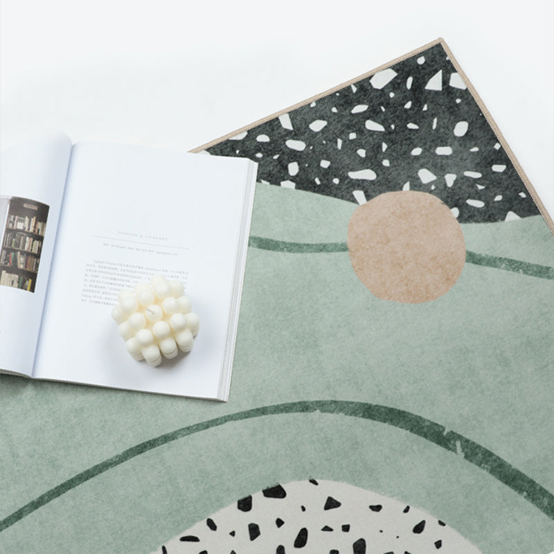 BowLift | Western Home Rug Multicolored Abstract Pattern Rug Synthetic Non-Slip Washable Rug