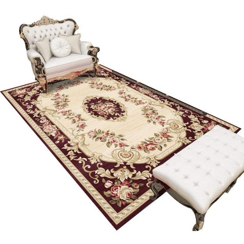 BowLift | Antique patterned rug multicolored polypropylene indoor rug easy care washable rug for living room