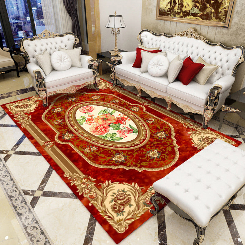 BowLift | Antique patterned rug multicolored polypropylene indoor rug easy care washable rug for living room