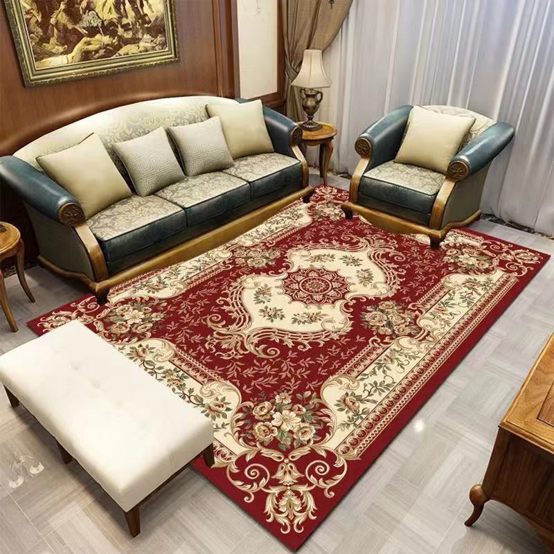 BowLift | Americana Home Rug Multicolored Printed Rug Polyester Non-Slip Backing Easy Care Rug