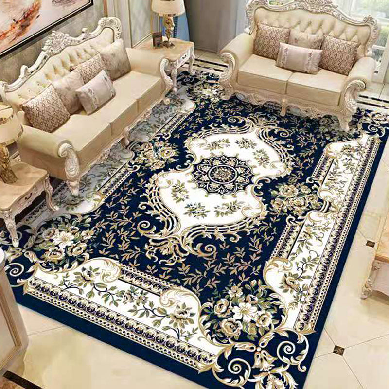 BowLift | Americana Home Rug Multicolored Printed Rug Polyester Non-Slip Backing Easy Care Rug