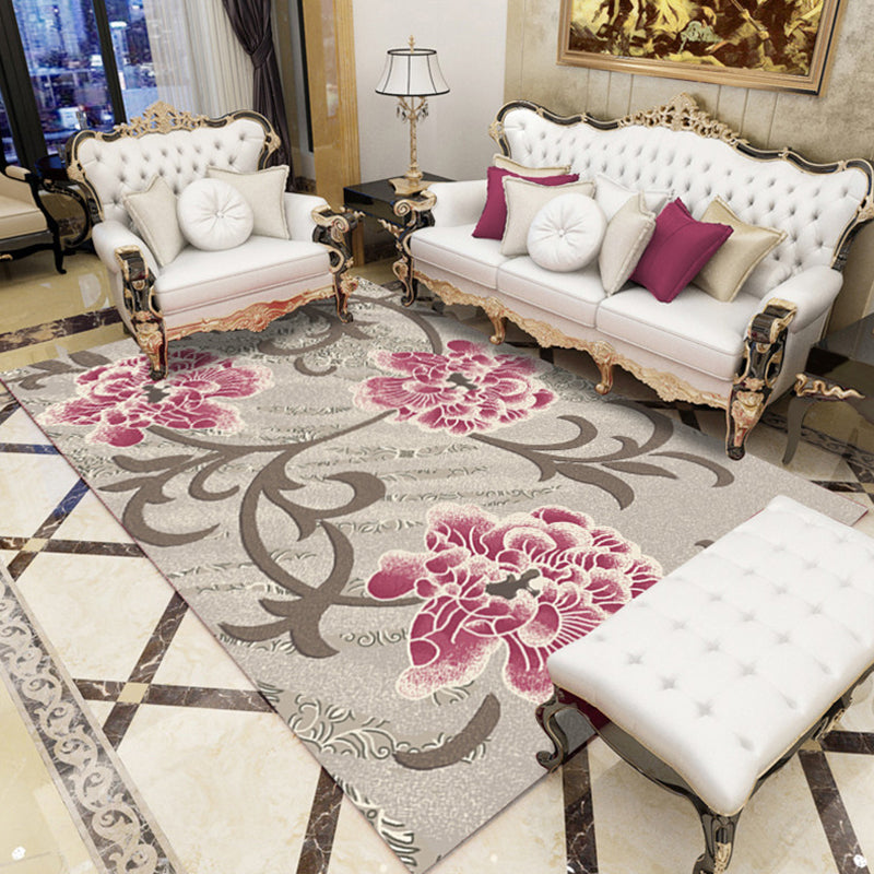 BowLift | Indian Living Room Rug Multicolored Geometric Pattern Indoor Rug Polyester Pet Friendly Washable Rug