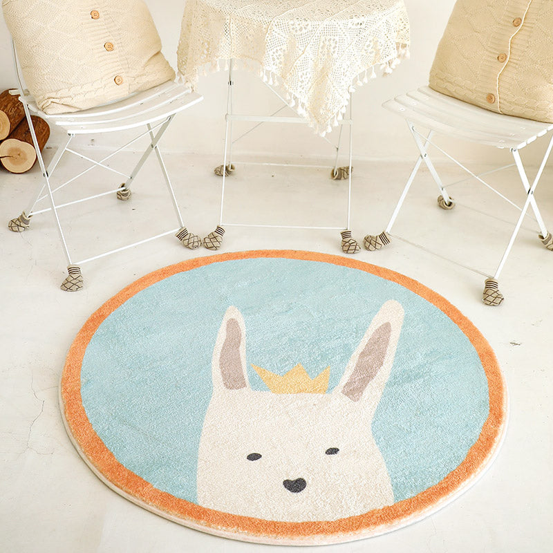 BowLift | Sweet children's room carpet Multicolor Cartoon area rug Synthetic Non-slip Pet-friendly Indoor carpet
