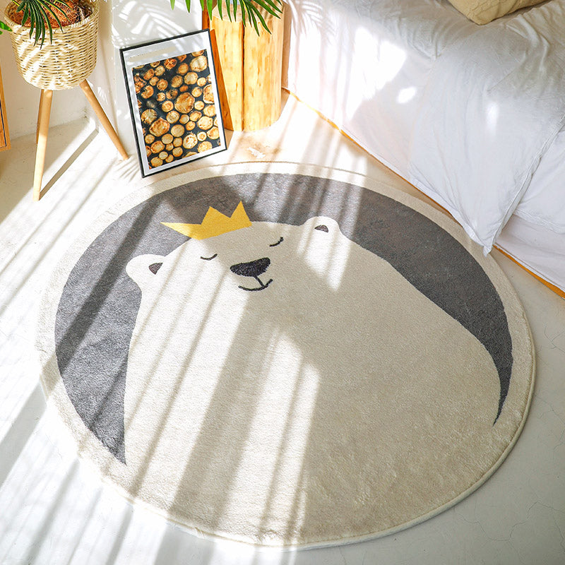 BowLift | Sweet children's room carpet Multicolor Cartoon area rug Synthetic Non-slip Pet-friendly Indoor carpet
