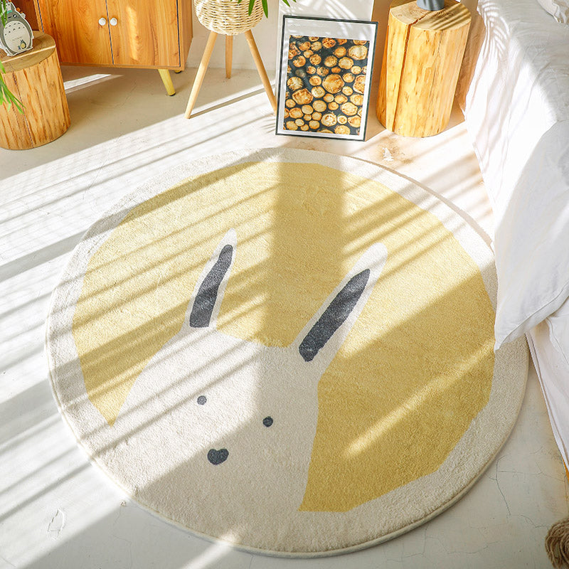 BowLift | Sweet children's room carpet Multicolor Cartoon area rug Synthetic Non-slip Pet-friendly Indoor carpet