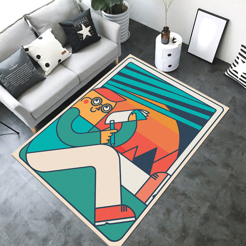 BowLift | Designer Room Decor Carpet Multicolor Fairy Tale Print Carpet Polyester Non-Slip Backing Pet-Friendly Carpet