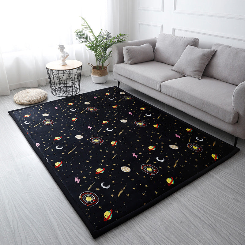 BowLift | Casual Solid Color Rug Multicolored Synthetic Indoor Rug Pet-Friendly Non-Slip Back Rug for the Bedroom