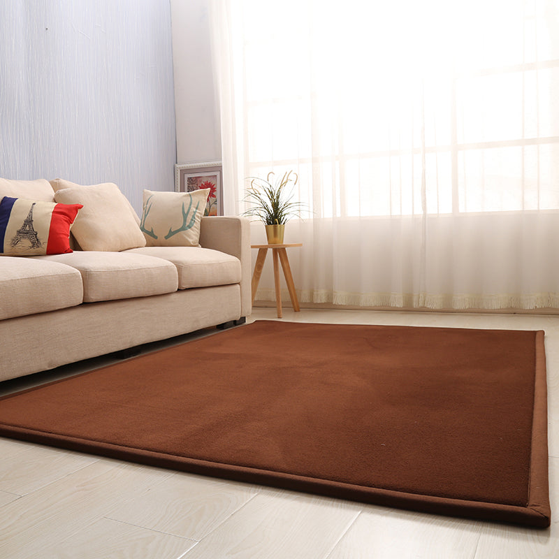 BowLift | Casual Solid Color Rug Multicolor Synthetic Indoor Rug Pet-friendly Non-slip Back Rug for the Bedroom