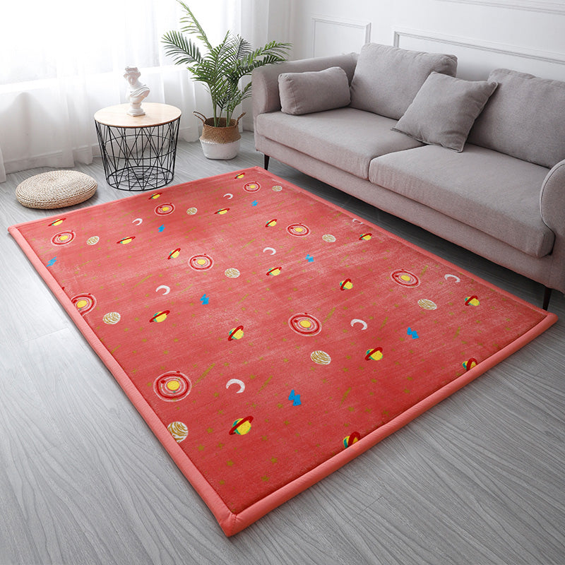 BowLift | Casual Solid Color Rug Multicolor Synthetic Indoor Rug Pet-friendly Non-slip Back Rug for the Bedroom