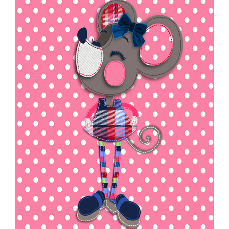 BowLift | Beautiful Children's Rug Multicolored Cartoon Printed Area Rug Polypropylene Non-Slip Easy-Care Rug