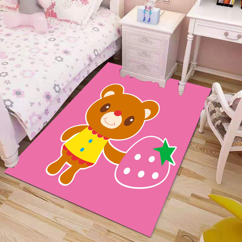 BowLift | Beautiful Children's Rug Multicolored Cartoon Printed Area Rug Polypropylene Non-Slip Easy-Care Rug