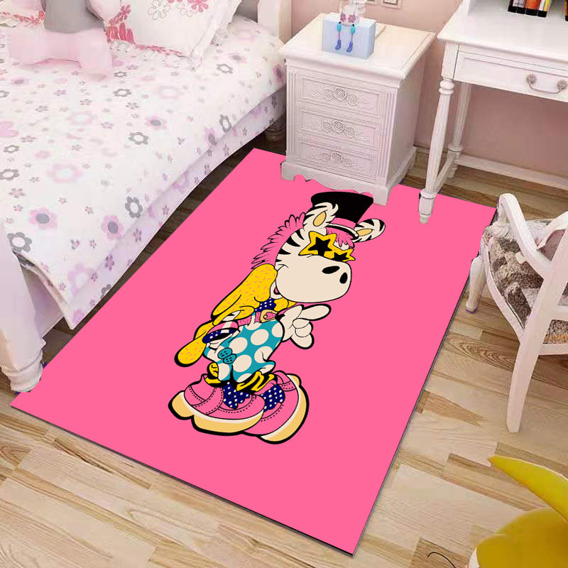 BowLift | Beautiful Children's Rug Multicolored Cartoon Printed Area Rug Polypropylene Non-Slip Easy-Care Rug