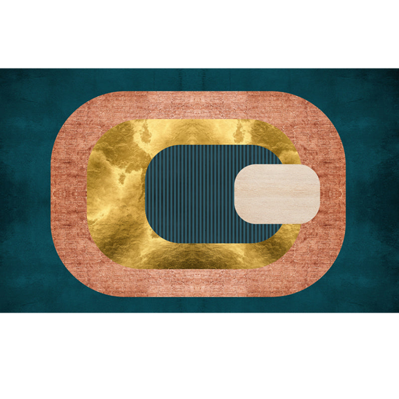 BowLift | Funky Living Room Rug Multicolor geometric pattern rug polypropylene pet-friendly washable rug