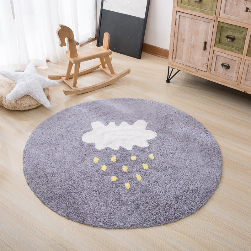 BowLift | Beautiful Children's Room Rug Multicolor Cartoon Rug Cotton Non-Slip Floor Washable Rug
