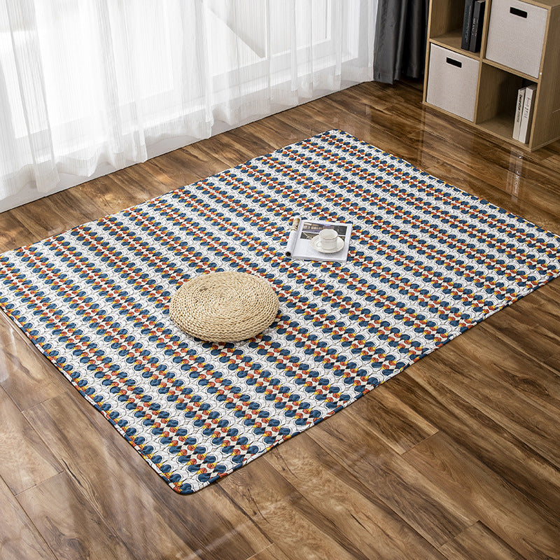 BowLift | Comfort Kids Room Rug Multicolored Cartoon Rug Cotton Blend Pet-Friendly Easy Care Rug