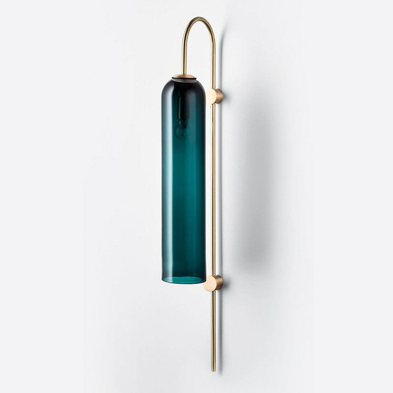 BowLift | Retro Tubular Wall Mount Light Glass 1 Head Living Room Gooseneck Wall Lighting Fixture