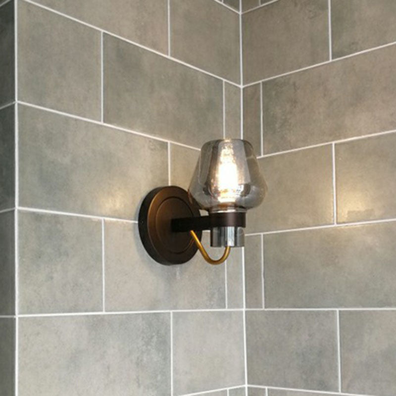 BowLift | Conical Veranda Wall-Mounted Lighting Glass 1-Light Post-Modern Wall Mount Fixture