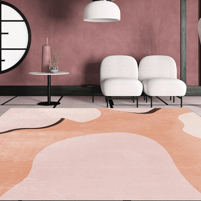 BowLift | Creative Geometric Color-Block Carpet Multi Color Nordic Carpet Synthetic Non-Slip Stain-Resistant Machine Washable Carpet for Home