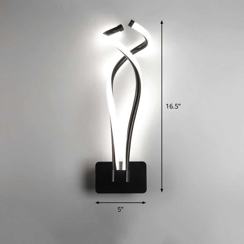 BowLift | Rotating LED Wall Light Art Deco Metal Wall Mount Light Fixture for Bedroom