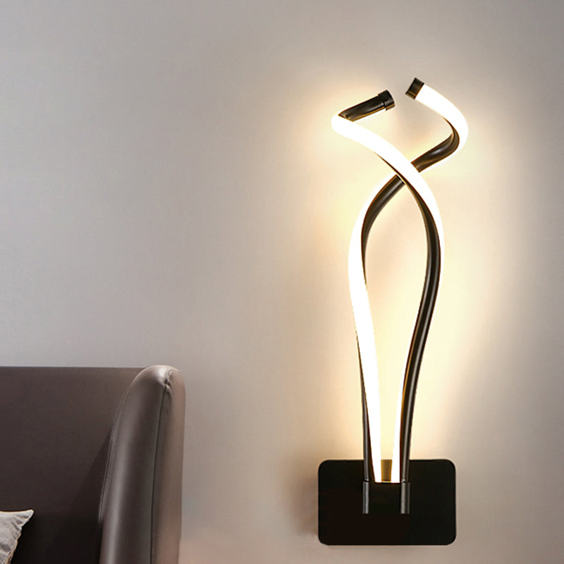 BowLift | Rotating LED Wall Light Art Deco Metal Wall Mount Light Fixture for Bedroom
